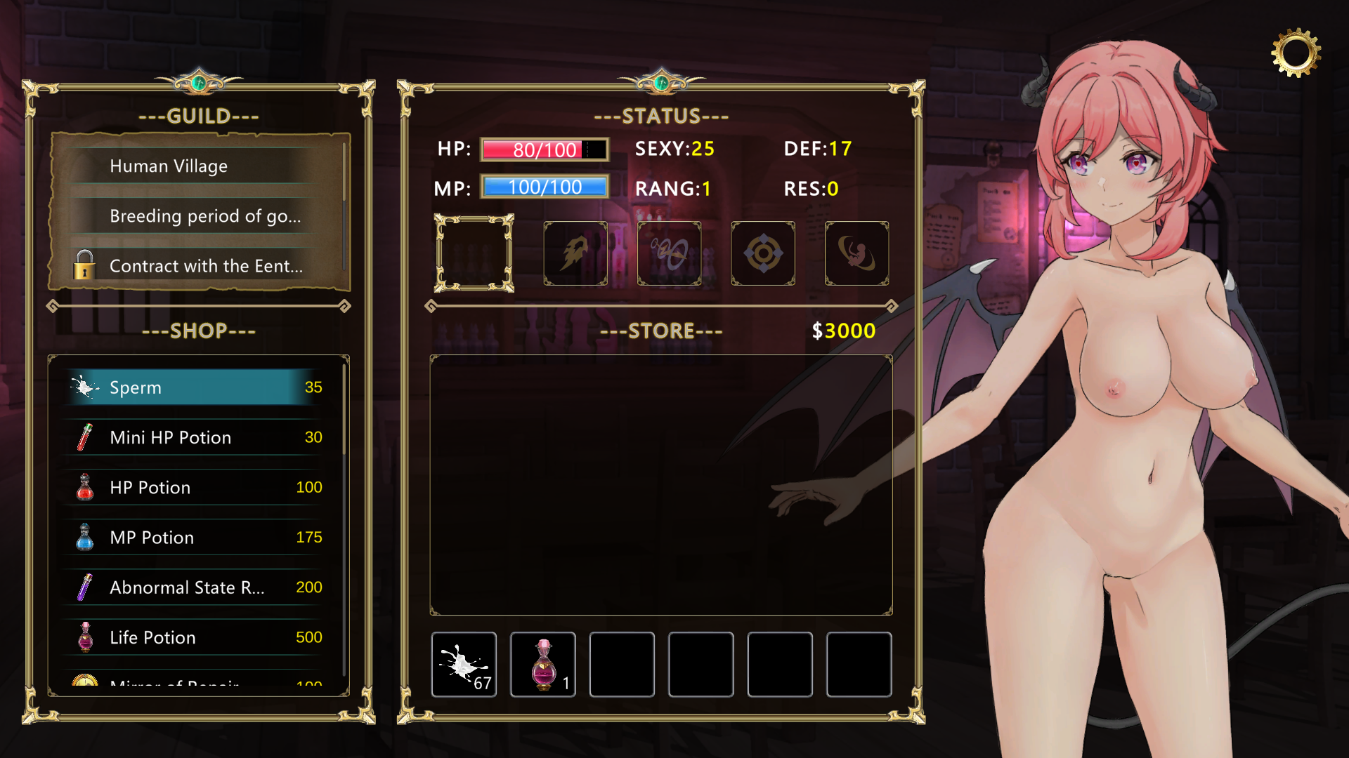 Succubus Adventure COMPLETED - free game download, reviews, mega image