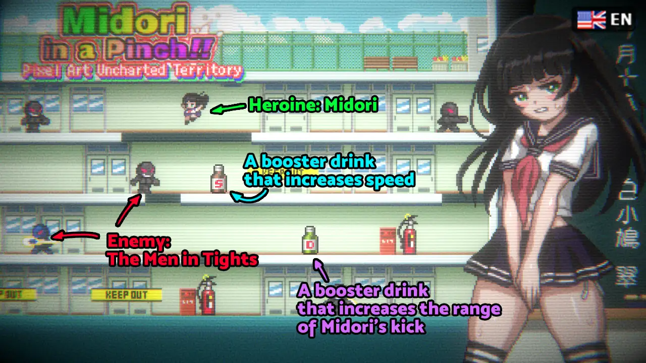 Midori in a Pinch Pixel Art Uncharted Territory COMPLETED - free game download, reviews, mega pic