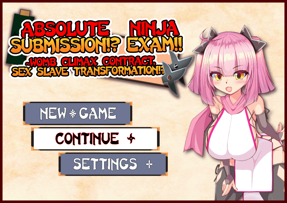 Absolute Submission!? Ninja Exam! ~Womb Climax Contract, Sex Slave Transformation!?~ [Tanoshiitake]